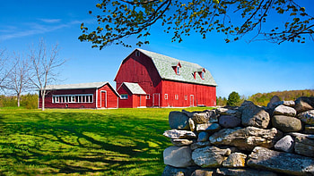 Wisconsin Travels, Morning light, Farm scene, Door County HD wallpaper
