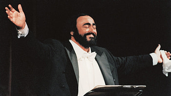 Luciano Pavarotti, , Michelle Anderson HD wallpaper