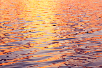 Nature, Water, Sunset, Waves, Glare, Ripples, Ripple HD wallpaper