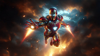 Iron Man Armored Legacy, iron-man, superheroes, artwork, art, digital-art, ai, deviantart HD wallpaper