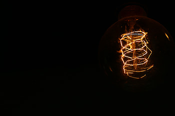 Dark, Darkness, Spiral, Light Bulb, Electricity HD wallpaper