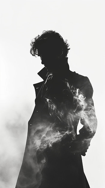 Silhouette Detective - Iconic Sleuth Theme, Sherlock Holmes HD phone wallpaper