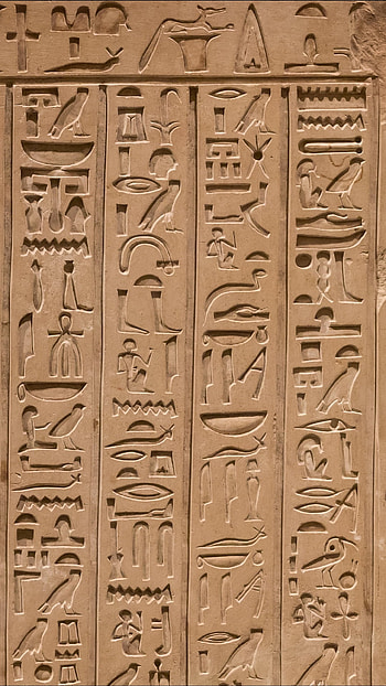 Hierography, art, egypt, ancient egypt, wall, letters, pharaoh HD phone wallpaper