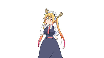 Cute, tohru, minimal, anime girl HD wallpaper