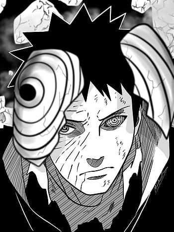 Obito uchiha, naruto, tobi, madara, black, manga, anime, mask HD phone wallpaper