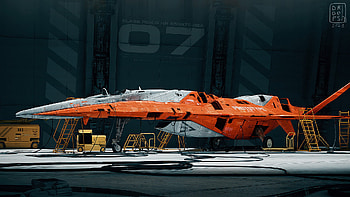 Futuristic Sci-Fi Spaceship, Sci Fi, spaceship HD wallpaper