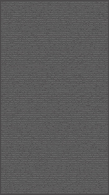 Simplistic I made... Pi to 10807 digits. [] HD phone wallpaper