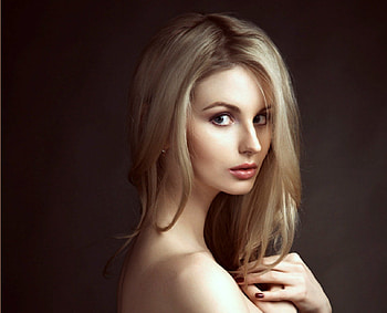 Pretty face, face, model, blond, pretty HD wallpaper