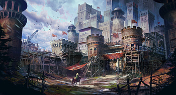 Cherek Castle - Belgariad, fantasy, castle HD wallpaper