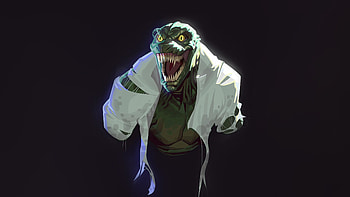 Defying Crocodile, crocodile, superheroes, artwork, digital-art, dark HD wallpaper