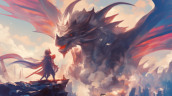 Epic Fantasy Dragon : Clash of Legends, fantasy, dragon HD wallpaper