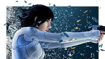 Ghost In The Shell Digital Art , ghost-in-the-shell, scarlett-johansson, digital-art, behance HD wallpaper