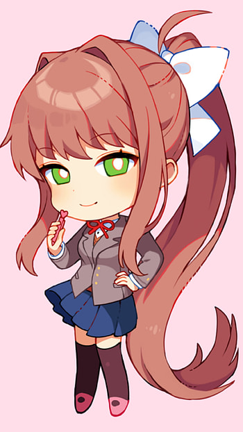 Monika, Doki Doki Literature Club, Doki Doki HD phone wallpaper