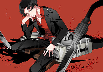 Levi Ackerman, Sun , Unique background, AOT fan HD wallpaper
