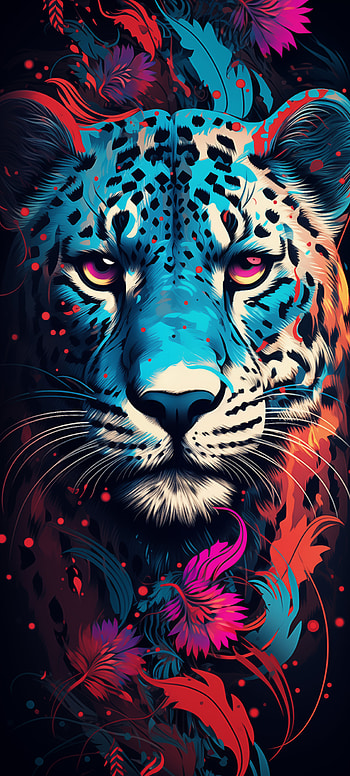 Vibrant Leopard Art , Animal, leopard HD phone wallpaper