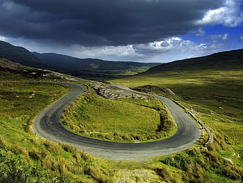 Nature, Road, Turn, Bends, Plain, Loop HD wallpaper