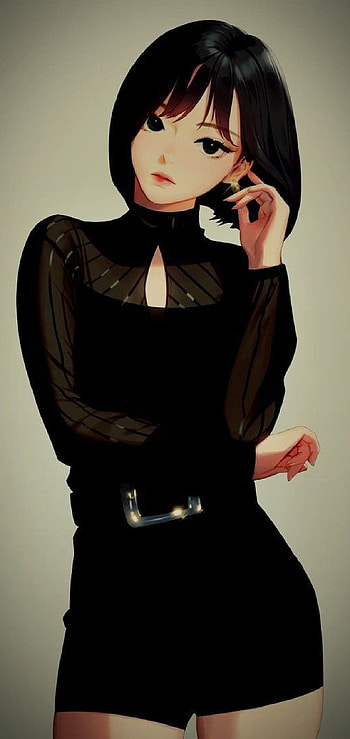 Beautiful girl, eye, art, beauty, cartoon, painting, drawing HD phone wallpaper