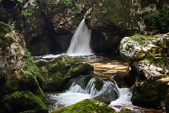 waterfall, nature, rocks, stones, , stream HD wallpaper