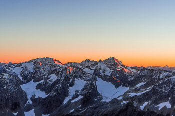 Sunset At Glacier , glacier, sunset, nature HD wallpaper