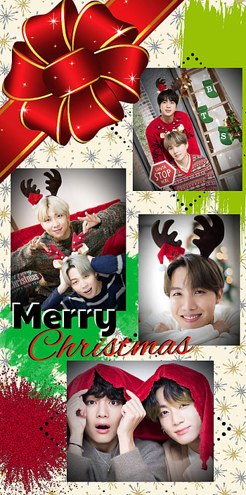 BTS - Christmas, Namjoon, Holiday, Jungkook, Jimin, Suga, J-Hope, Jin, Taehyung HD phone wallpaper