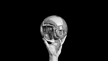 Hand with Reflecting Sphere, M.C. Escher HD wallpaper