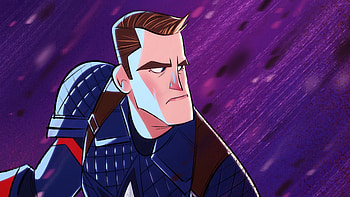 Captain America Cartoonic Art , captain-america, superheroes, artist, artwork, digital-art, artstation HD wallpaper