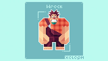 Wreck It Ralph Pixel Art , wreck-it-ralph-2, 2018-movies, movies, animated-movies, 8-bit HD wallpaper