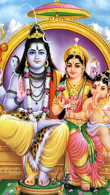 Lord Shiva , Lord Mahadev, family HD phone wallpaper