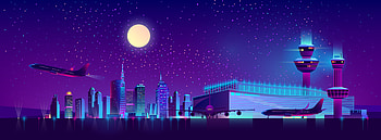 Neon artwork, night, cityscape HD wallpaper