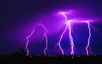 Electric radiance, Captivating lightning, Nature's firework, Electrifying allure HD wallpaper