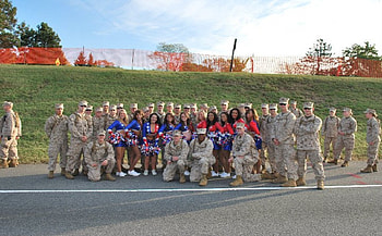 MARINES and USA CHEERLEADERS, marines, recon, usmc, marine corps HD wallpaper