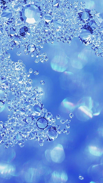 Blue Diamond, Blue Theme, Crystal, Diamonds HD phone wallpaper