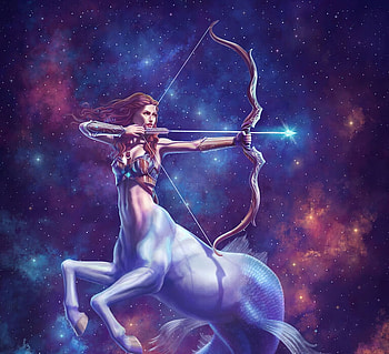 Zodiac ~ Sagittarius, blue, mermaid, art, girl, yasushi matsuoka, sagittarius, summer, purple, fantasy, zodiac, luminos, vara, siren HD wallpaper