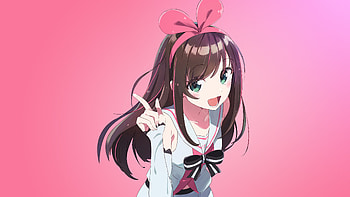Kizuna Ai , anime-girl, anime, pink, deviantart HD wallpaper