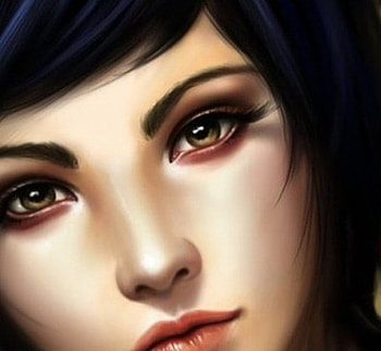 Twelve Thirty Three, beuty, black, fantasy, face, girl HD wallpaper