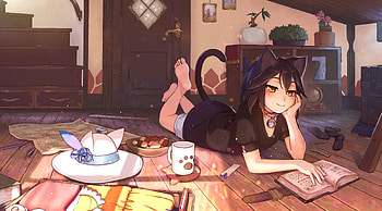 Nekomimi, sweet, Girl, Catgirl, Cat, Catwoman HD wallpaper