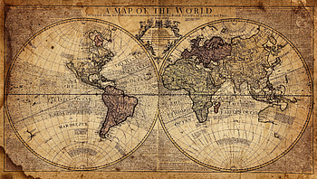 Vintage World Map, Vintage Globe HD wallpaper