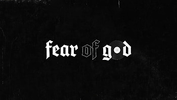 Fear Of God, typography, dark, black HD wallpaper