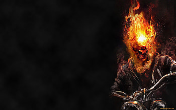 Ghost Rider, Menacing presence, Dark aesthetics, art HD wallpaper