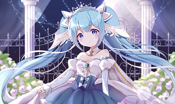 Cute, Hatsune Miku, long hair, beautiful, art HD wallpaper