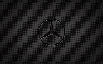 Mercedes-Benz carbon logo, , grunge art, carbon background, creative, Mercedes-Benz black logo, cars brands, Mercedes-Benz logo, Mercedes-Benz HD wallpaper