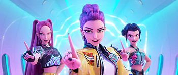 KPop Demon Hunters Movie – Fierce Animated Action Stars, movie, KPop Demon Hunters, Zoey (KPop Demon Hunters), Mira (KPop Demon Hunters) HD wallpaper