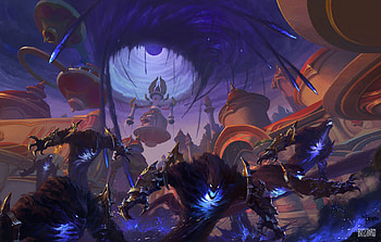 World of Warcraft — Voidstorm Onslaught ( Quad ), World of Warcraft, video game, World of Warcraft: Midnight HD wallpaper