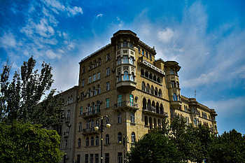 The building of Buzovnaneft HD wallpaper