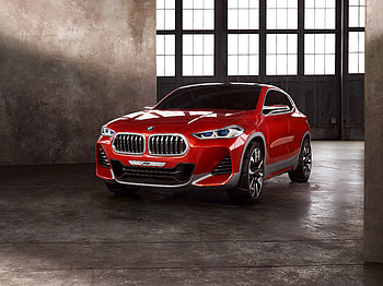 Red, front, BMW X2 HD wallpaper