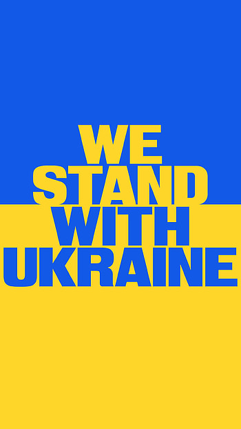 We stand with ukraine, logo, rectangle HD phone wallpaper