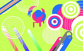 Bullet Wounds, circles, colorful, abstract HD wallpaper