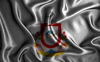 Colima flag, , silk wavy flags, mexican states, Day of Colima, fabric flags, Flag of Colima, 3D art, Colima, North America, States of Mexico, Colima 3D flag, Mexico HD wallpaper
