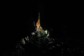 Rivers, Dark, Silhouette, Human, Person, Loneliness, Cave HD wallpaper