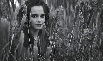 Emma Watson Vogue Australia, emma-watson, celebrities, girls, monochrome, black-and-white HD wallpaper